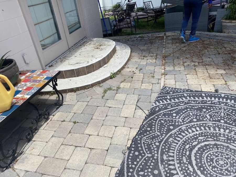 Recent pressure washing job